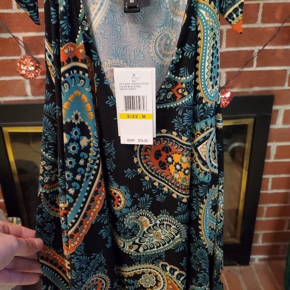 NWT Women's Beige Dress Medium - Picture 4 of 5